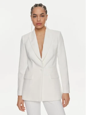 Elisabetta Franchi Marynarka GI-069-41E2-V580 Biały Regular Fit