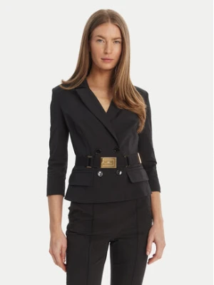 Elisabetta Franchi Marynarka GI-224-61E2-V590 Czarny Regular Fit