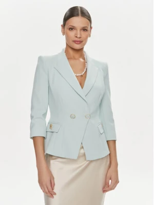 Elisabetta Franchi Marynarka GI-T61-41E2-V580 Turkusowy Regular Fit