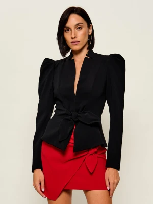 Elisabetta Franchi Marynarka | Slim Fit czarny