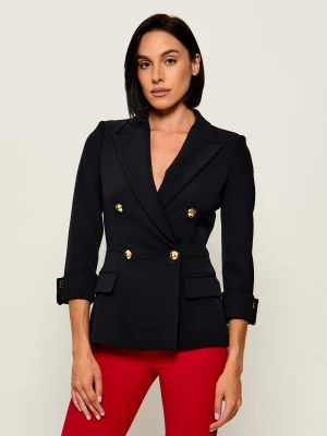 Elisabetta Franchi Marynarka | Slim Fit czarny