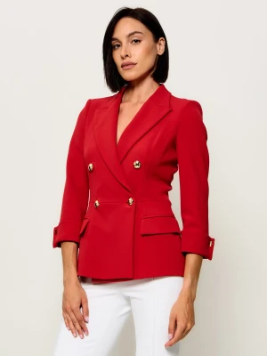 Elisabetta Franchi Marynarka | Slim Fit czerwony