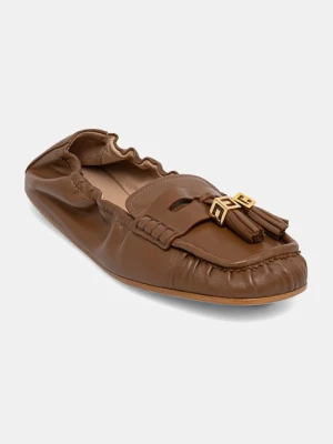 Elisabetta Franchi mokasyny damskie skórzane