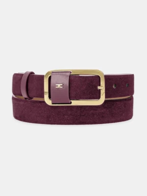 Elisabetta Franchi pasek damski kolor bordowy CT42S56E2
