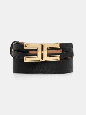 Elisabetta Franchi pasek damski kolor czarny CT33S52E2