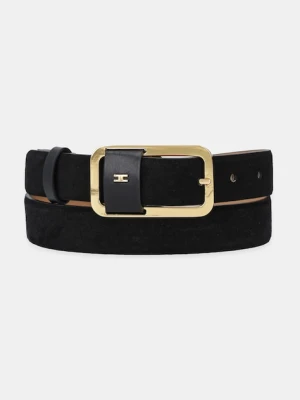 Elisabetta Franchi pasek damski kolor czarny CT42S56E2