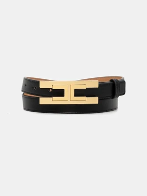 Elisabetta Franchi pasek damski kolor czarny CT72S57E2