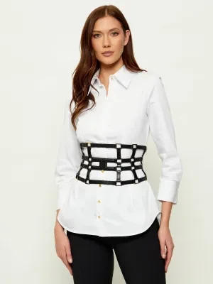 Elisabetta Franchi Pasek | z dodatkiem skóry