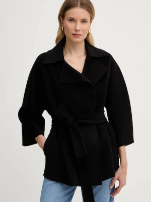 Elisabetta Franchi płaszcz damski wełniany