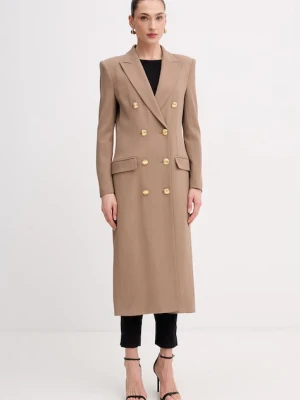Elisabetta Franchi płaszcz damski z wiskozy
