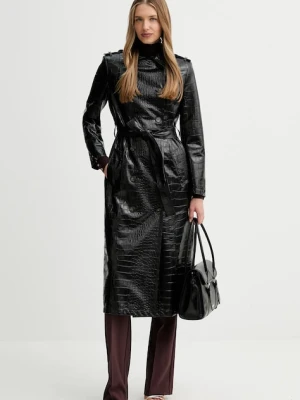 Elisabetta Franchi płaszcz kolor czarny SP00358E2
