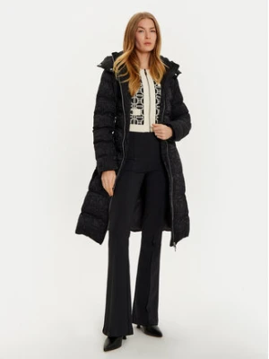 Elisabetta Franchi Płaszcz zimowy PI-71D-46E1-V700 Czarny Regular Fit