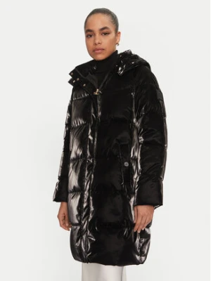 Elisabetta Franchi Płaszcz zimowy PI-79Z-46E2-V650 Czarny Regular Fit