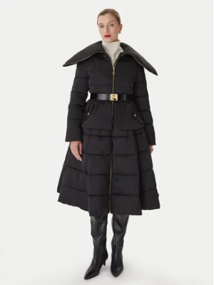 Elisabetta Franchi Płaszcz zimowy PI-86Z-56E2-V790 Czarny Regular Fit