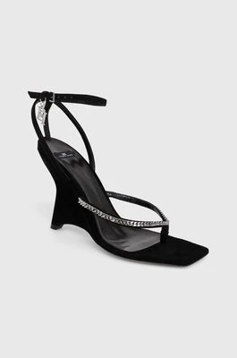 Elisabetta Franchi sandały kolor czarny SA24L42E2