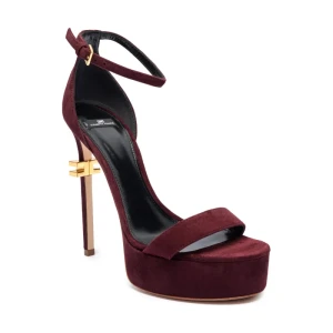 Elisabetta Franchi Sandały na szpilce | zamsz