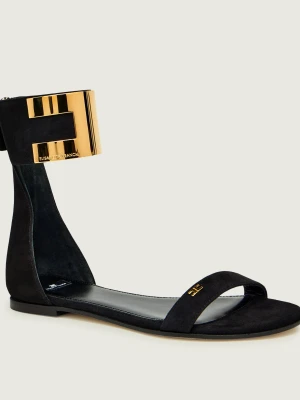 Elisabetta Franchi Sandały | zamsz