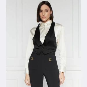 Elisabetta Franchi Satynowa kamizelka | Regular Fit