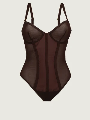 Elisabetta Franchi Satynowe body | Slim Fit