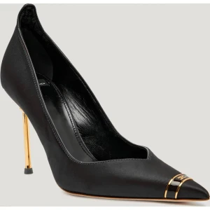 Elisabetta Franchi Satynowe szpilki | z dodatkiem skóry