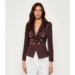 Elisabetta Franchi Satynowy żakiet | Slim Fit