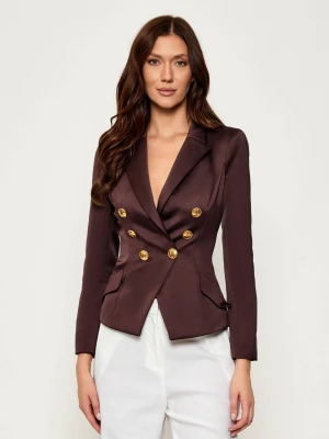 Elisabetta Franchi Satynowy żakiet | Slim Fit