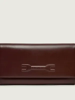 Elisabetta Franchi Skórzana kopertówka