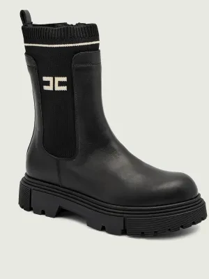 Elisabetta Franchi Skórzane botki CHELSEA