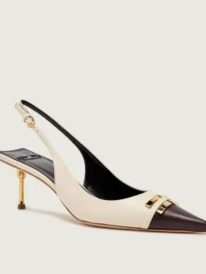 Elisabetta Franchi Skórzane czółenka