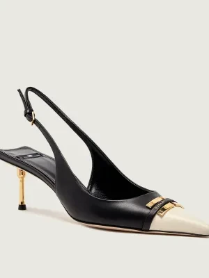 Elisabetta Franchi Skórzane czółenka