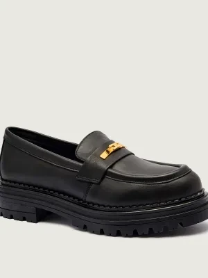 Elisabetta Franchi Skórzane loafersy