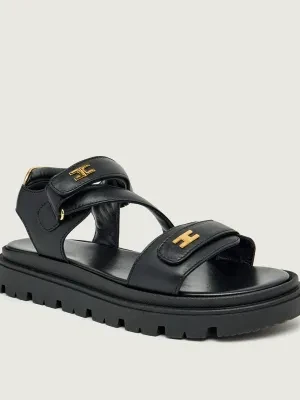 Elisabetta Franchi Skórzane sandały