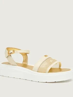 Elisabetta Franchi Skórzane sandały