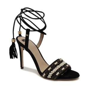 Elisabetta Franchi Skórzane sandały na szpilce