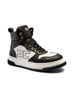 Elisabetta Franchi Skórzane sneakersy