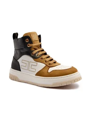 Elisabetta Franchi Skórzane sneakersy