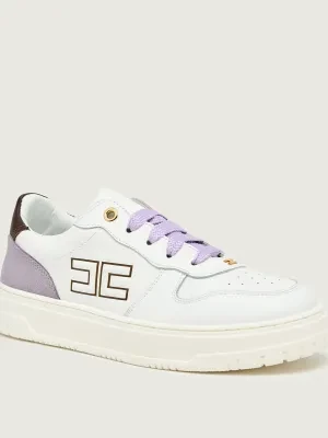 Elisabetta Franchi Skórzane sneakersy