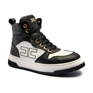 Elisabetta Franchi Skórzane sneakersy