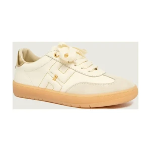 Elisabetta Franchi Skórzane sneakersy | zamsz