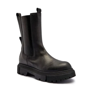 Elisabetta Franchi Skórzane sztyblety