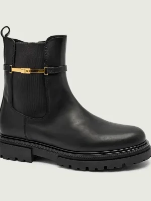 Elisabetta Franchi Skórzane sztyblety CHELSEA