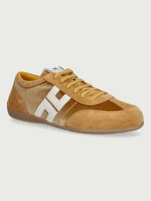 Elisabetta Franchi sneakersy damskie skórzane żółty