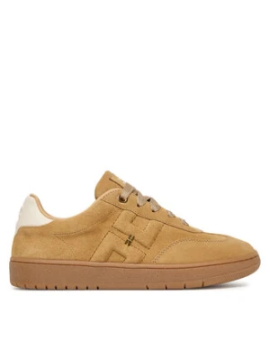 Elisabetta Franchi Sneakersy Low Cut Lace Up F4A9-E0340-0071 D Beżowy