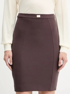 Elisabetta Franchi spódnica kolor bordowy mini ołówkowa GO14757E2
