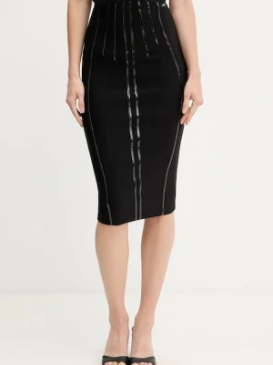 Elisabetta Franchi spódnica kolor czarny midi ołówkowa GO12457E2