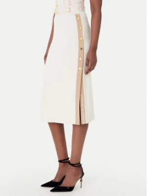 Elisabetta Franchi Spódnica midi GK-27S-61E2-V340 Beżowy Regular Fit