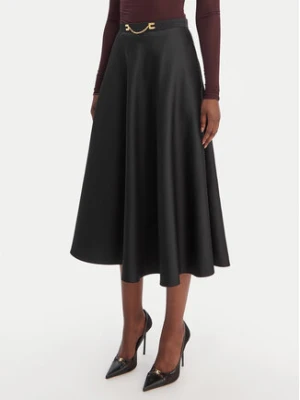 Elisabetta Franchi Spódnica midi GO-156-61E2-V320 Czarny Regular Fit