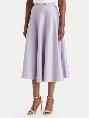 Elisabetta Franchi Spódnica midi GO-156-61E2-V320 Fioletowy Regular Fit