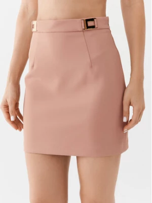 Elisabetta Franchi Spódnica mini GO-018-36E2-V220 Różowy Slim Fit