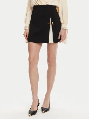 Elisabetta Franchi Spódnica mini GO-079-51E2 Czarny Regular Fit